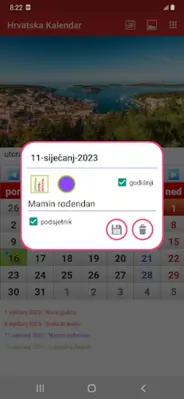 Croatia Calendar 2023 android App screenshot 4